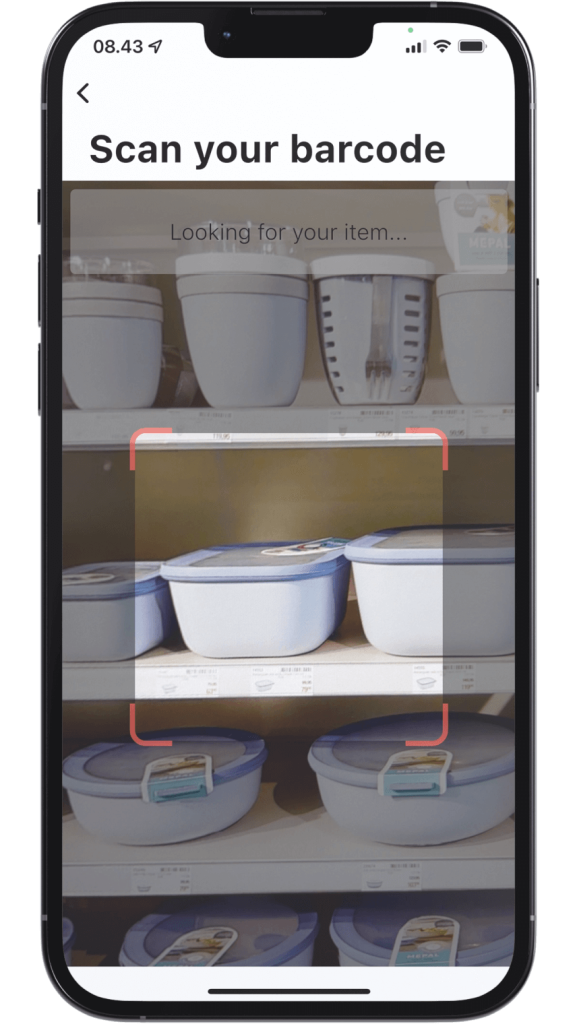 Retailer app - scan stregkode